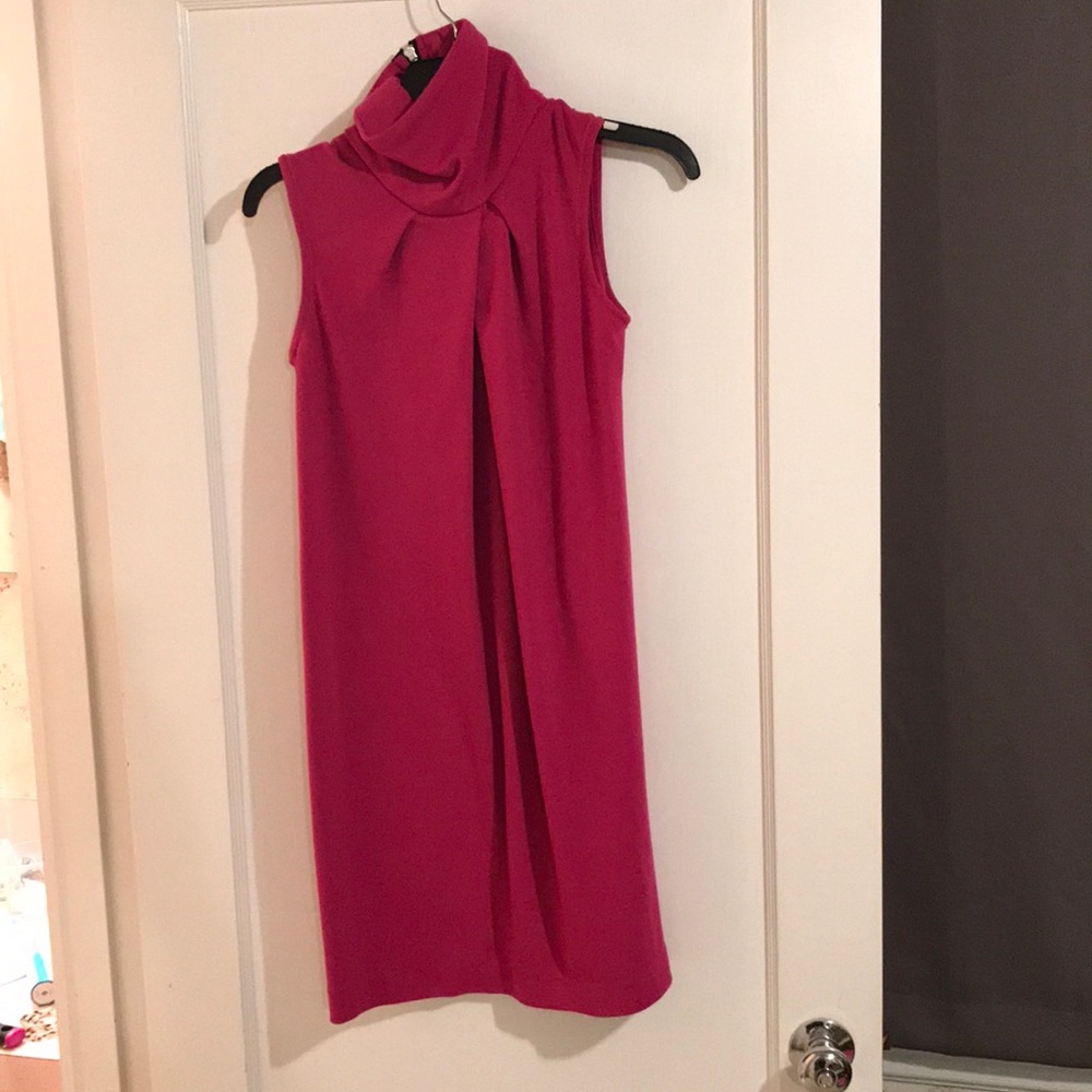 Kensie turtleneck day or night pink dress (small)